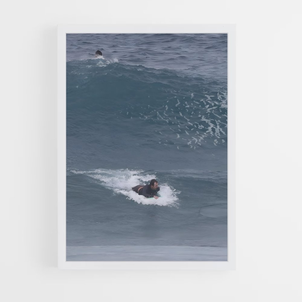 Poster Surfing the Pipeline – affiche Bodyboard (vue 3)
